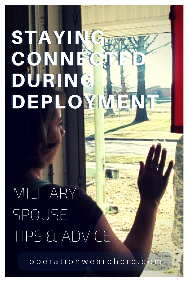 Military spouses share best tips & advice for staying connected during deployment & geographical separations #marriage
