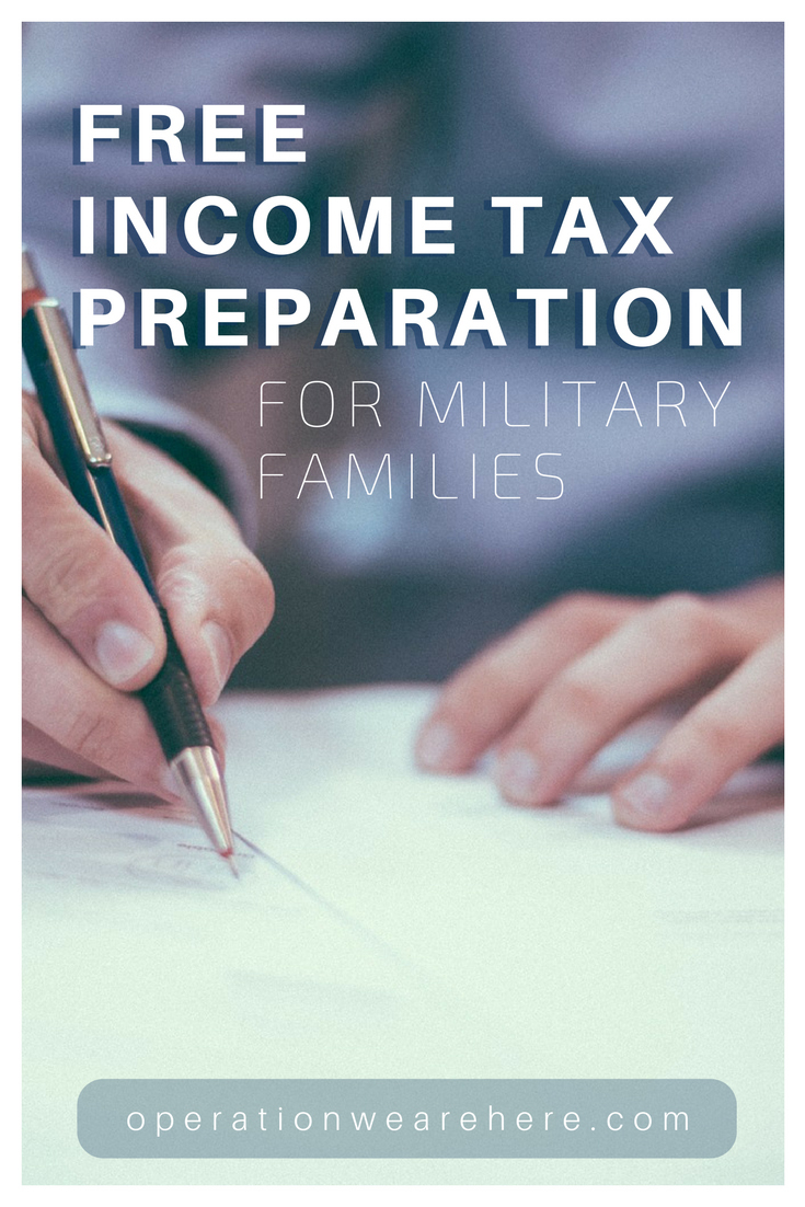 Free resources to help military families file their income tax forms.