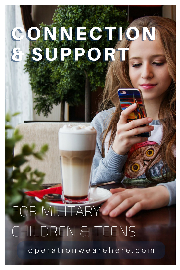 Connection & support for military children & teens