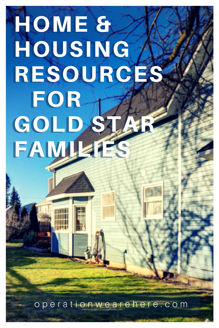 Home & housing resources for Gold Star families
