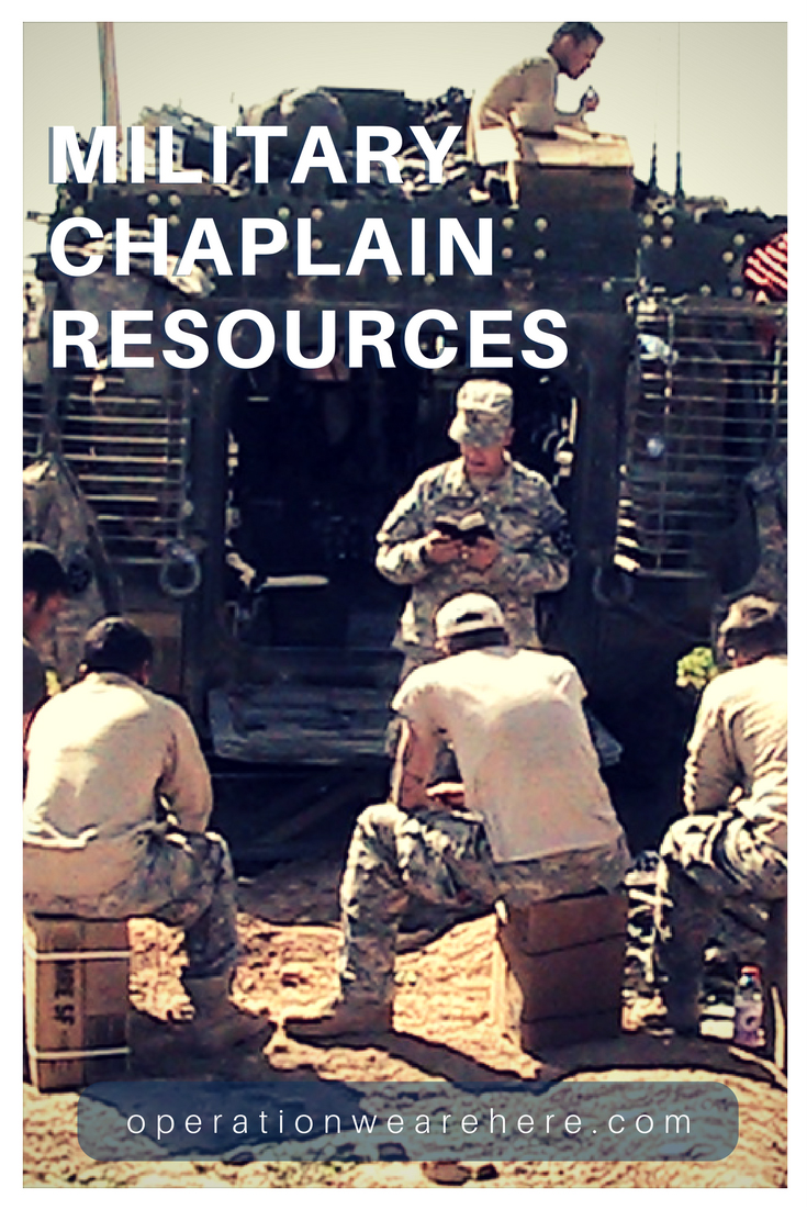 Military chaplain support, resources & retreats.