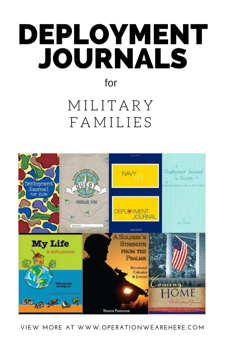 A listing of deployment journals available for military families