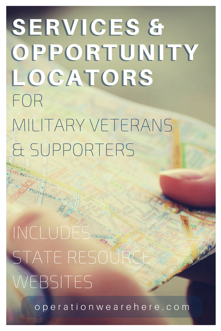 Services & opportunity locators for military & veteran families & military supporters