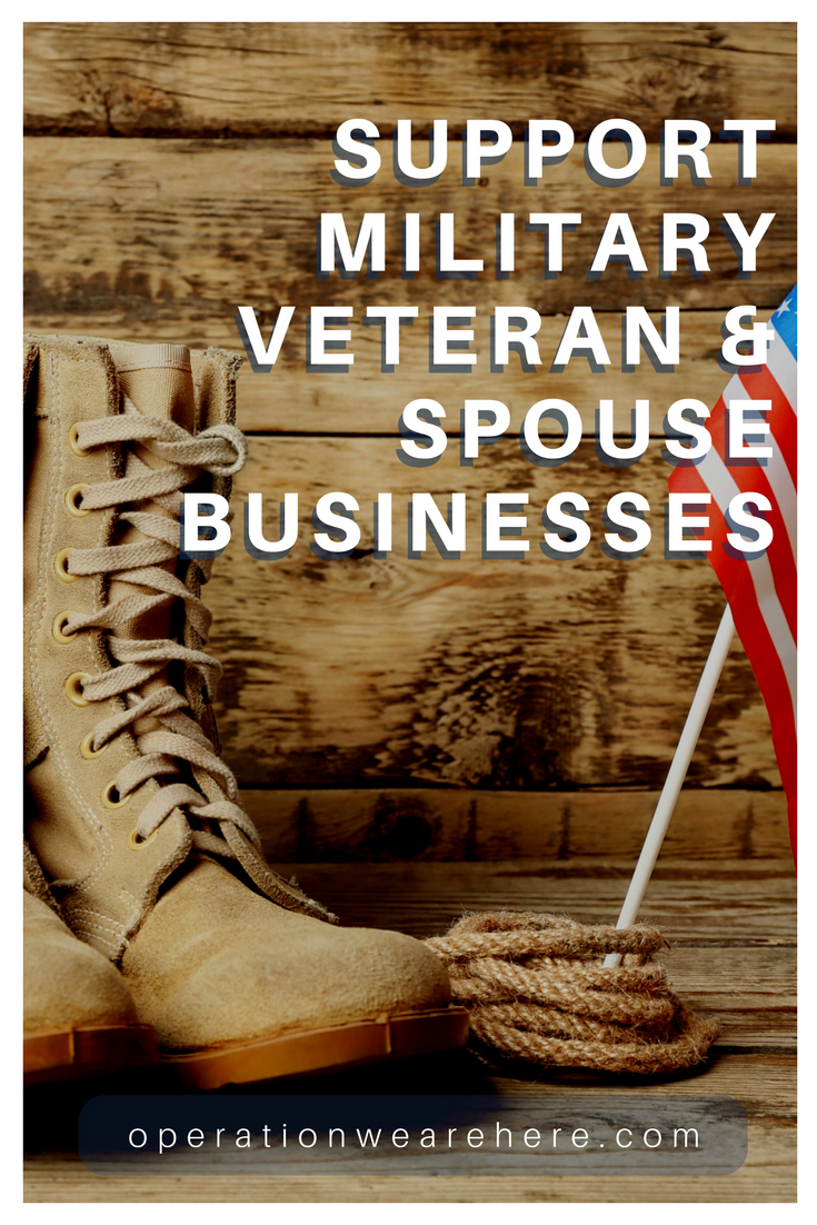 Support military veteran & military spouse businesses. Our listing can help! #militarylife #militaryresources