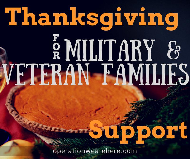 Thanksgiving holiday support for military & veteran families
