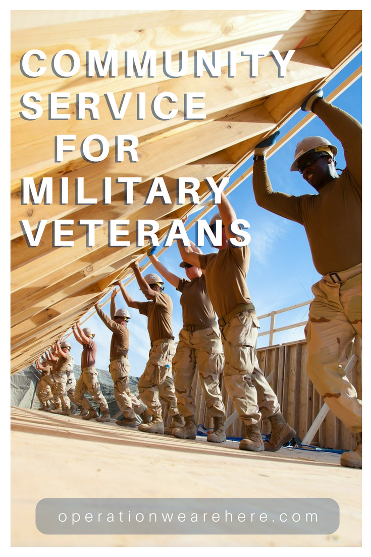 Community service & volunteer opportunities for military veterans