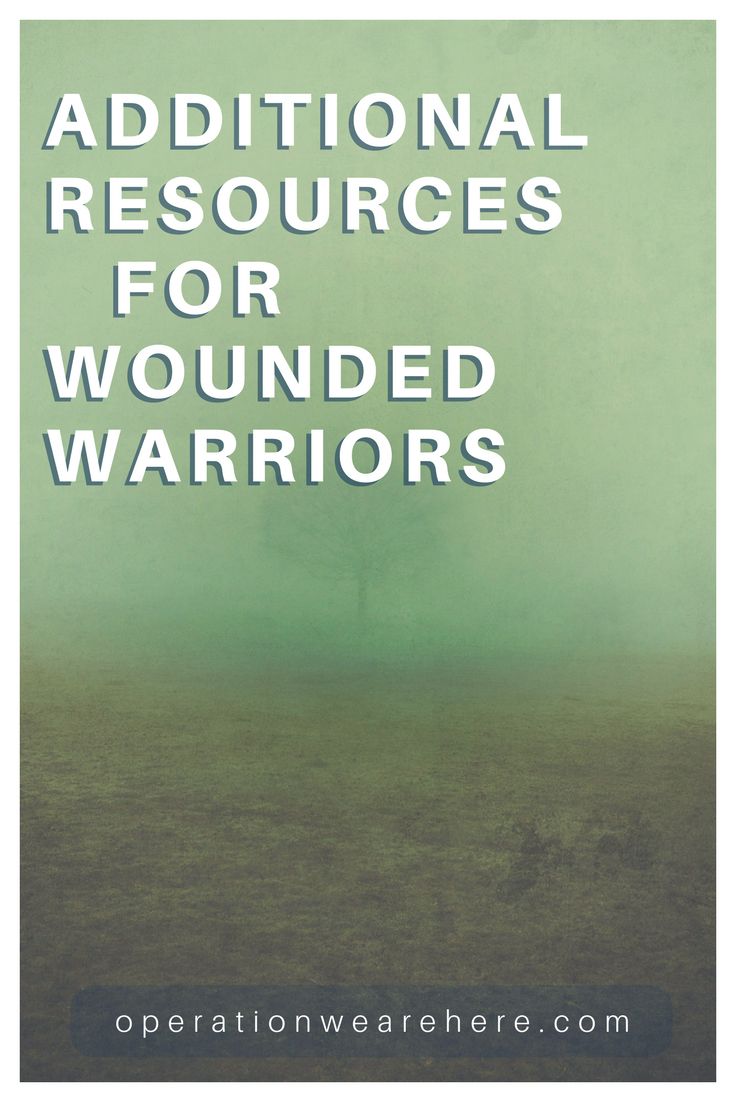 Additional resources for wounded warriors #military #support