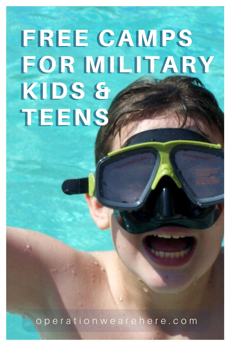2021 free camps for military kids & teens