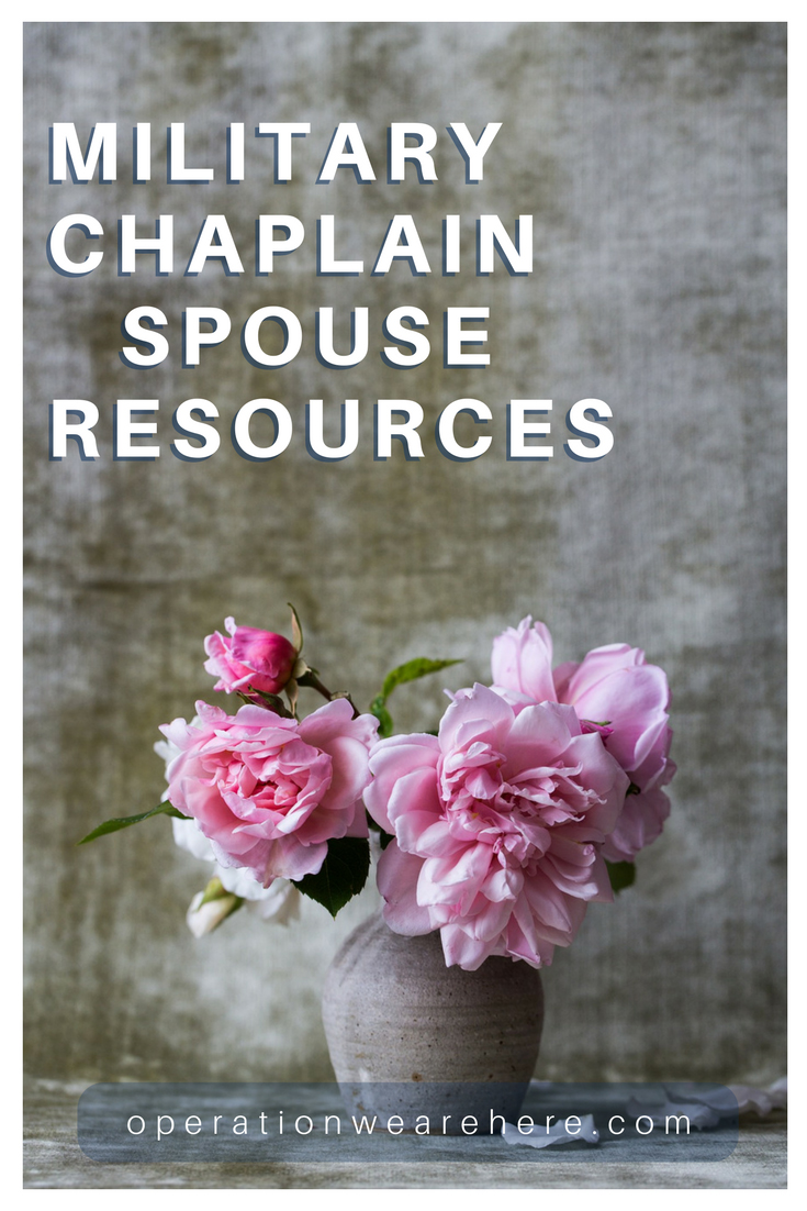 Military chaplain spouse books & resources
