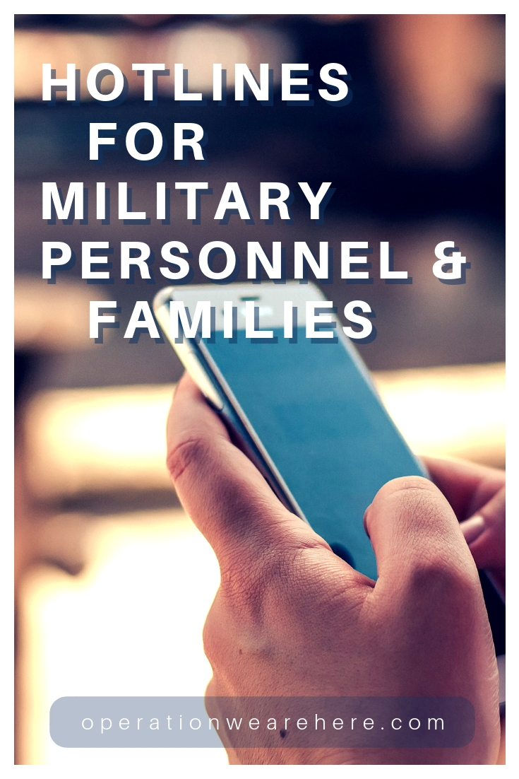 Hotlines for military personnel and families