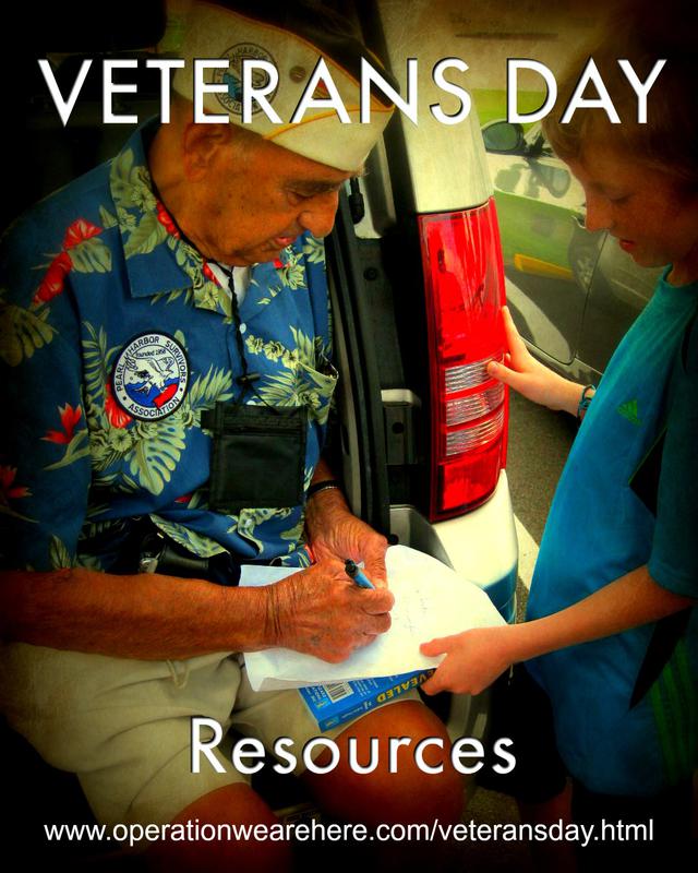 2017 Veterans Day resources to honor our military veterans and recognize Veterans Day